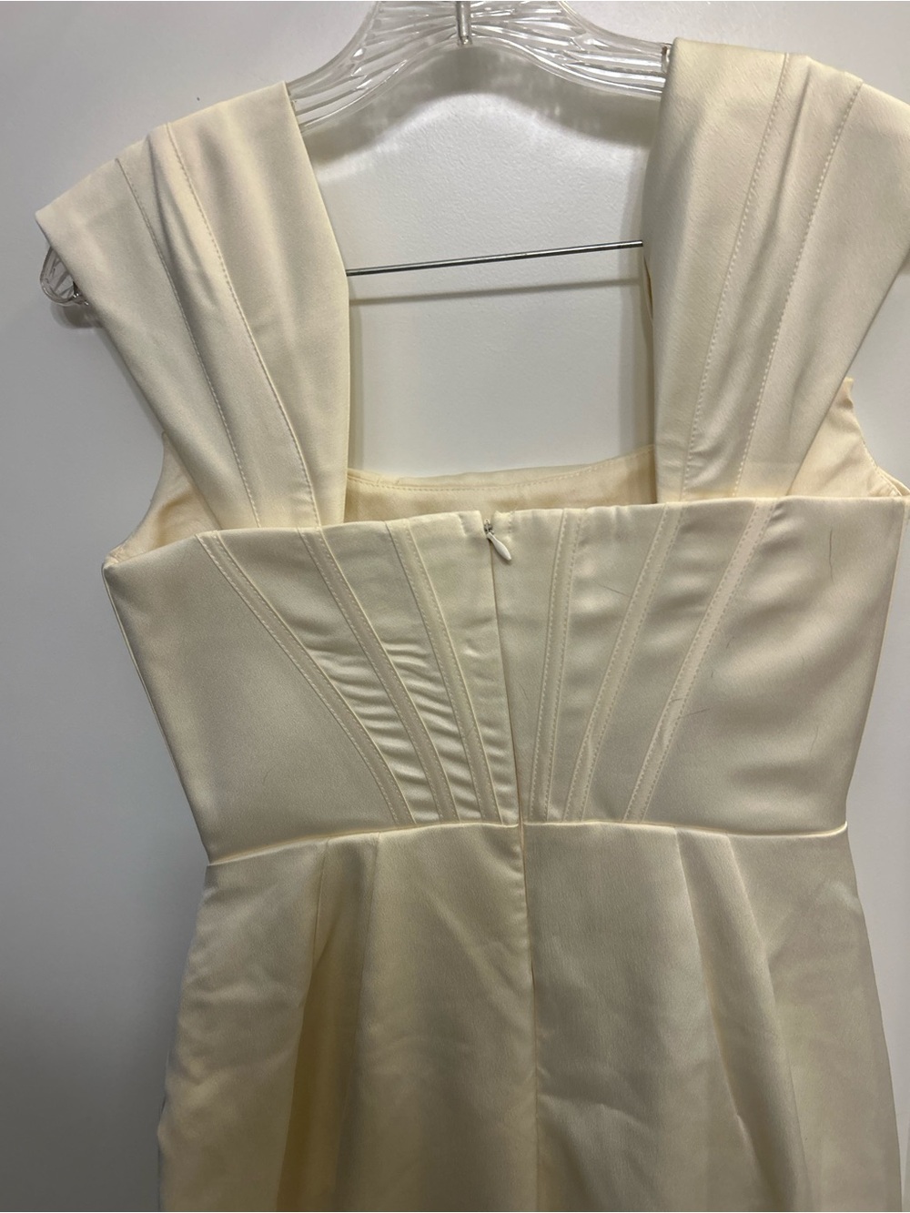 Beulah I Do Satin Elegant Corset Dress in Ivory - Picture 11 of 12